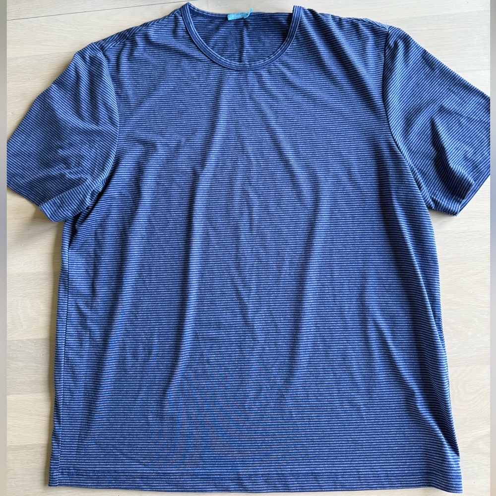 J. McLaughlin Blue Short Sleeve Tee